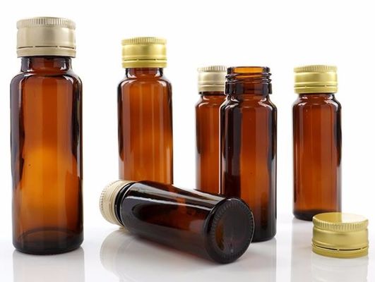 Garrafa líquida oral 20ml Amber Pet farmacêutica do bujão de borracha