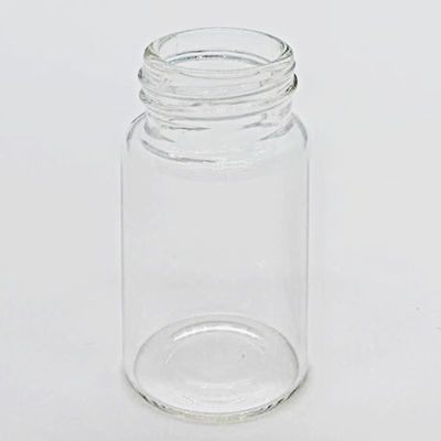 Altura clara de vidro 50mm dos tubos de ensaio do tampão de parafuso 15ml do Borosilicate 5,0