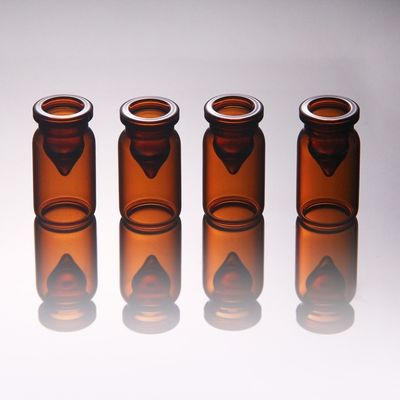 Tubos de ensaio de vidro minúsculos lisos 3ml Âmbar Copo Medicine Bottles