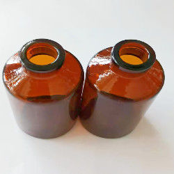 Vidro de Borosilicate neutro de YBB Amber Round Bulk Glass Vials