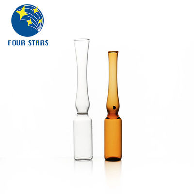 qualidade  Amber Clear Pharmaceutical Empty Glass Ampoules YBB/ISO 1ml Ampule fábrica