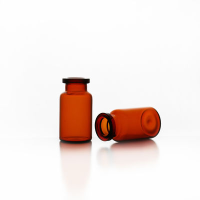Amber Glass Vials Customized Logo que empacota na caixa MOQ da caixa 1000 partes