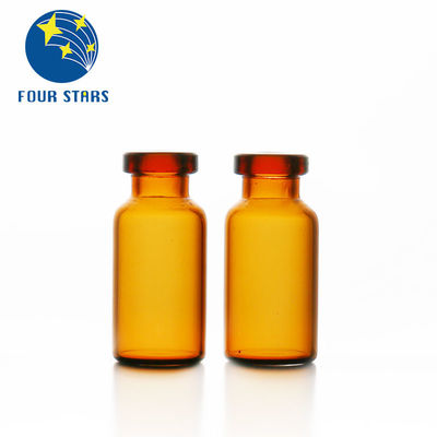 Tubos de ensaio tubulares de vidro ambarinos da injeção do espaço livre farmacêutico de 2ml 5ml 7ml 10ml 15ml 20ml 30ml