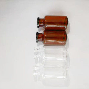 Borosilicate de vidro pequeno farmacêutico Âmbar Clear dos tubos de ensaio tubo de ensaio de vidro de 20 Ml