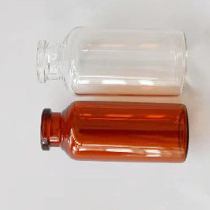 Tubos de ensaio de vidro 7ml da injeção de borracha de Brown do bujão