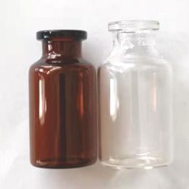 Vidro vazio Vial With Rubber Stopper dos tubos de ensaio de vidro da coleção 25ml do pó